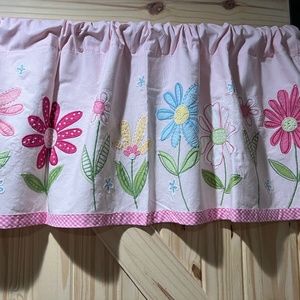 One Pink Pottery Barn Kids Valance
